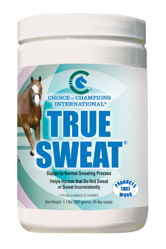 TRUE SWEAT anhidrosis support for horses