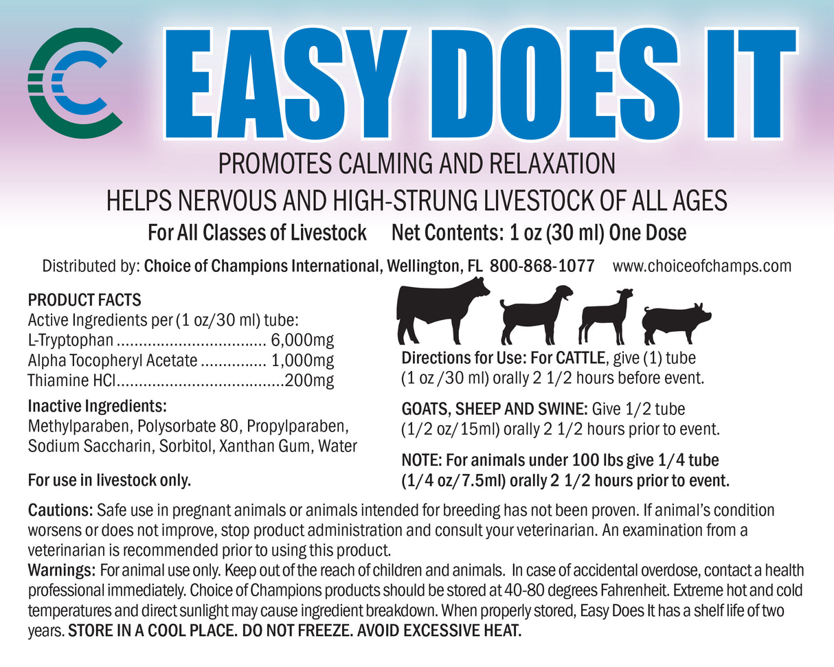 EASY DOES IT (Livestock)